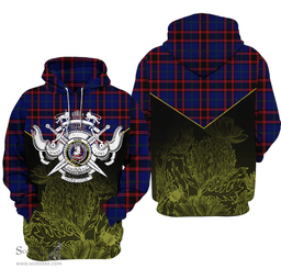 Home Modern Clan Tartan Hoodie - Scottish Thistle Style