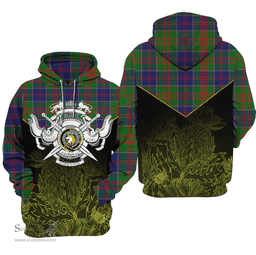Stewart Of Appin Hunting Modern Clan Tartan Hoodie - Scottish Thistle Style