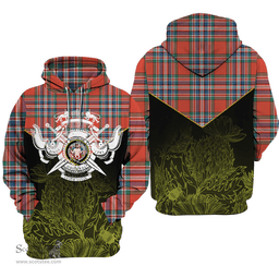 MacFarlane Ancient Clan Tartan Hoodie - Scottish Thistle Style