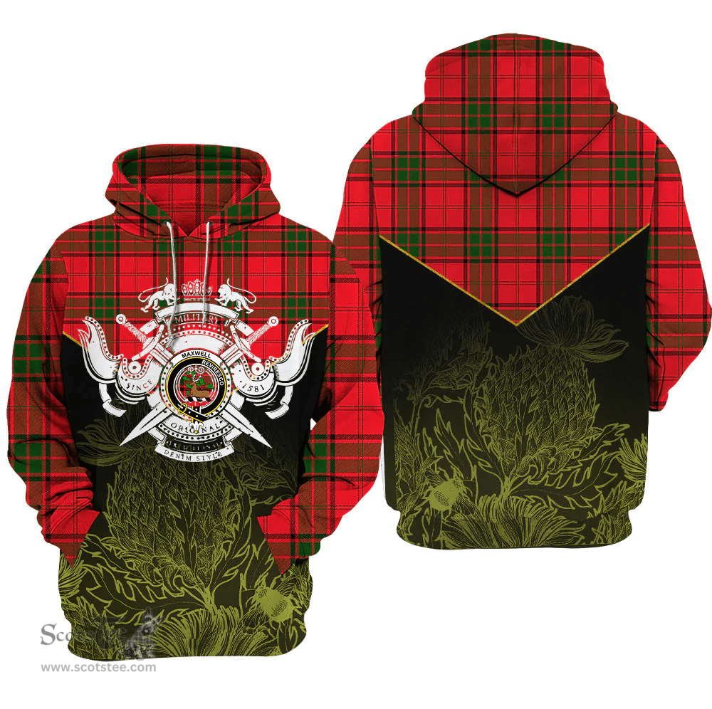 Maxwell Modern Clan Tartan Hoodie - Scottish Thistle Style