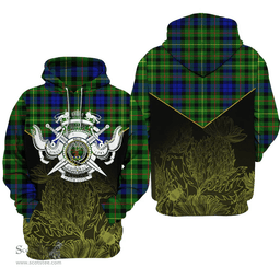 Rollo Modern Clan Tartan Hoodie - Scottish Thistle Style