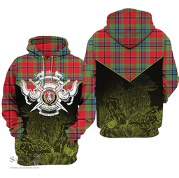 MacLean Of Duart Modern Clan Tartan Hoodie - Scottish Thistle Style