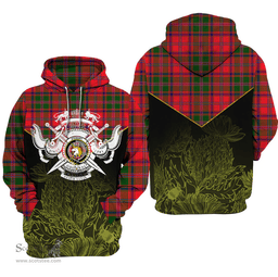 Stewart Of Appin Modern Clan Tartan Hoodie - Scottish Thistle Style