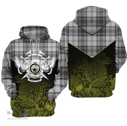 Glen Clan Tartan Hoodie - Scottish Thistle Style