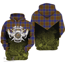 Balfour Modern Clan Tartan Hoodie - Scottish Thistle Style