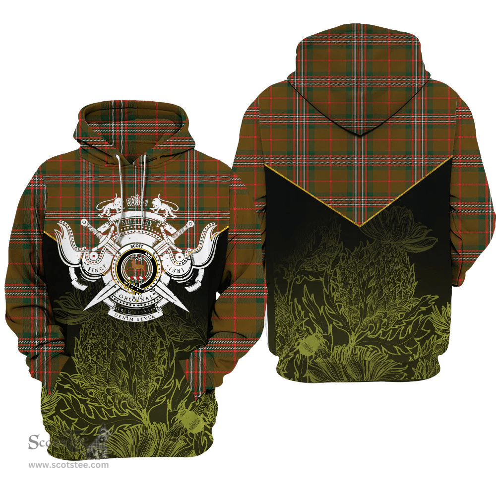 Scott Brown Modern Clan Tartan Hoodie - Scottish Thistle Style
