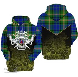 Maitland Clan Tartan Hoodie - Scottish Thistle Style