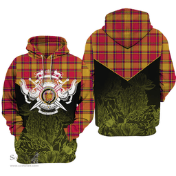 Scrymgeour Clan Tartan Hoodie - Scottish Thistle Style