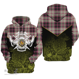 MacPherson Hunting Ancient Clan Tartan Hoodie - Scottish Thistle Style