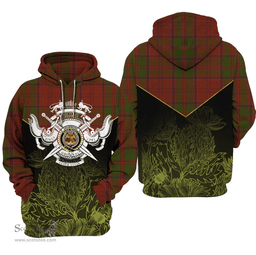 Drummond Clan Clan Tartan Hoodie - Scottish Thistle Style