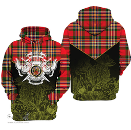 MacGill Modern Clan Tartan Hoodie - Scottish Thistle Style