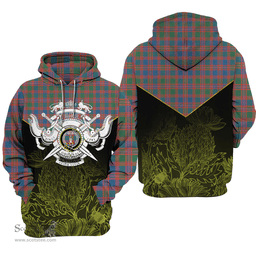 MacIntyre Ancient Clan Tartan Hoodie - Scottish Thistle Style