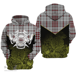 Clayton Clan Tartan Hoodie - Scottish Thistle Style