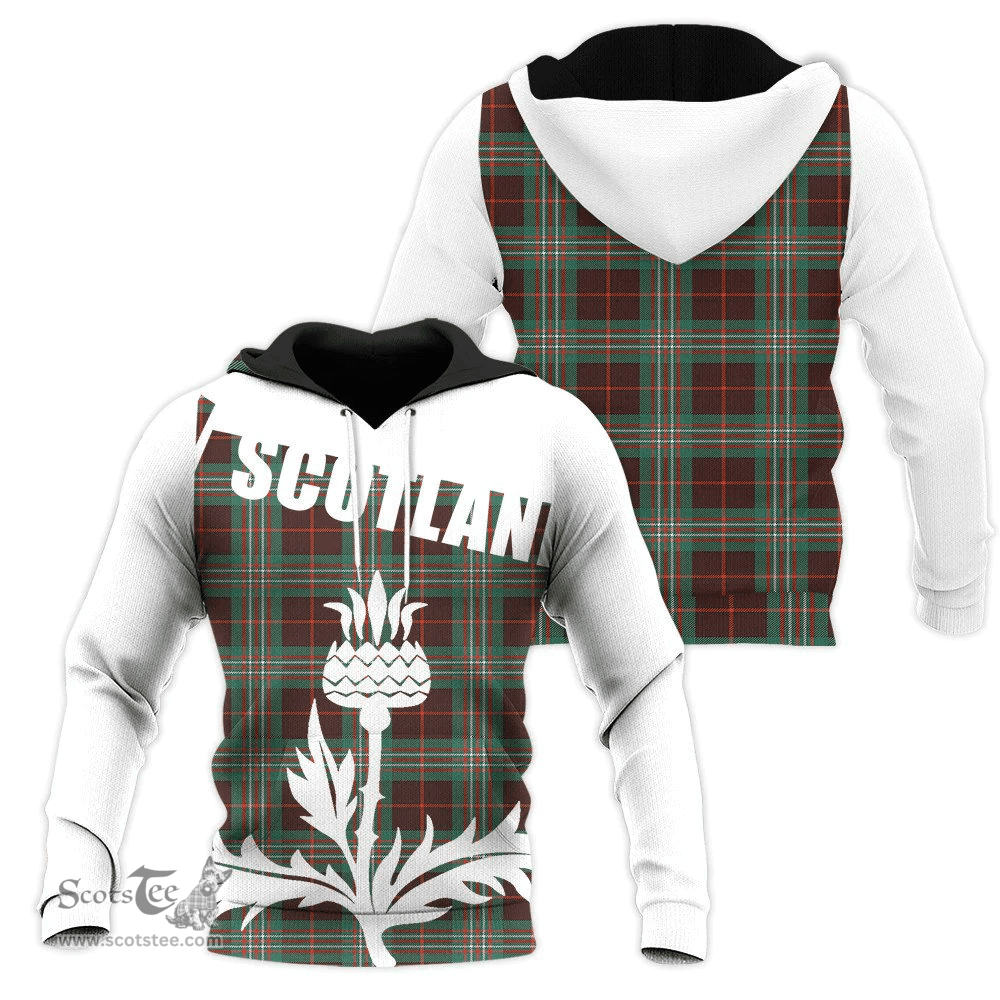 Scott Brown Ancient Clan Tartan Hoodie - Scottish Thistle Style