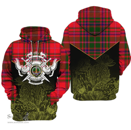 MacDowall Clan Tartan Hoodie - Scottish Thistle Style