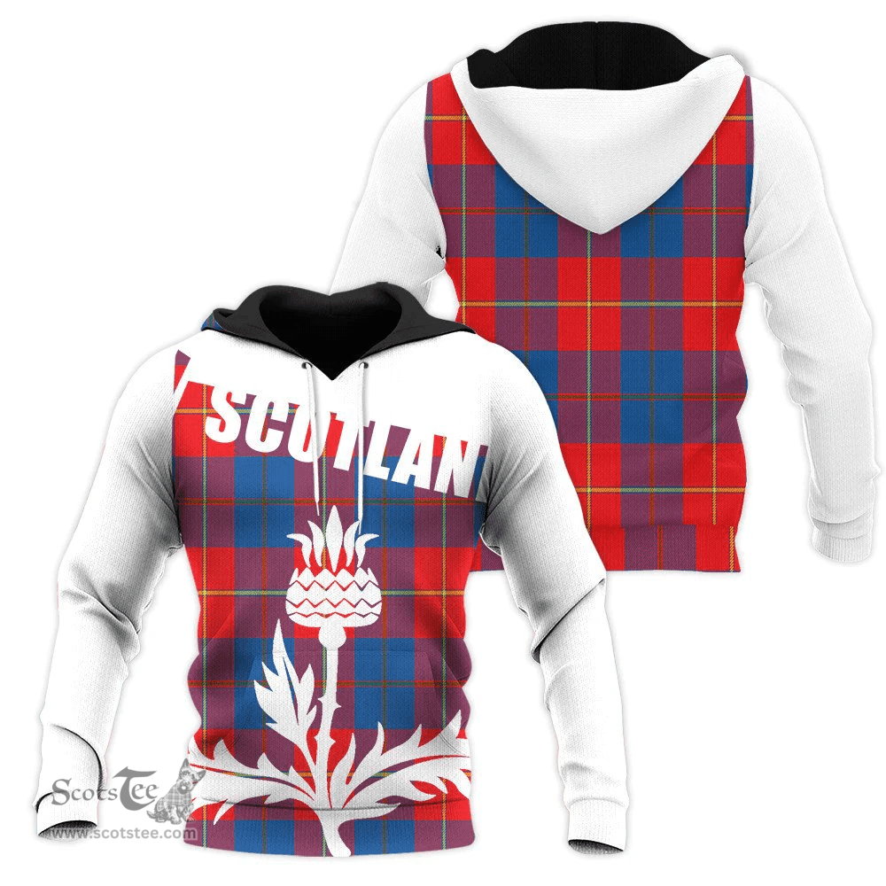 Blane Clan Tartan Hoodie - Scottish Thistle Style