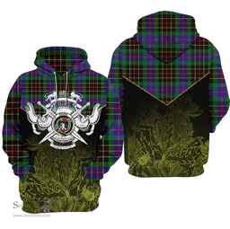 Brodie Hunting Modern Clan Tartan Hoodie - Scottish Thistle Style
