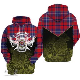 Wishart Dress Clan Tartan Hoodie - Scottish Thistle Style
