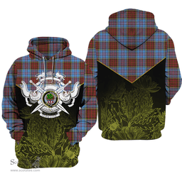Anderson Modern Clan Tartan Hoodie - Scottish Thistle Style