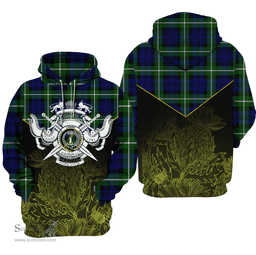 Lammie Tartan Clan Tartan Hoodie - Scottish Thistle Style