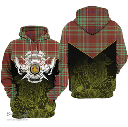 MacGillivray Hunting Ancient Clan Tartan Hoodie - Scottish Thistle Style