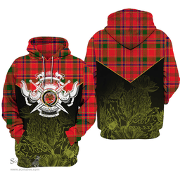 Munro Modern Clan Tartan Hoodie - Scottish Thistle Style