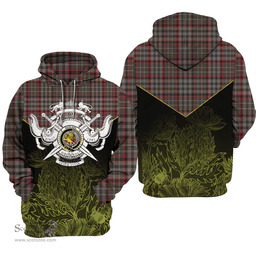Nicolson Hunting Weathered Clan Tartan Hoodie - Scottish Thistle Style