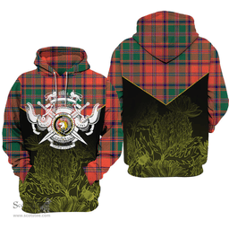 Stewart Of Appin Ancient Clan Tartan Hoodie - Scottish Thistle Style