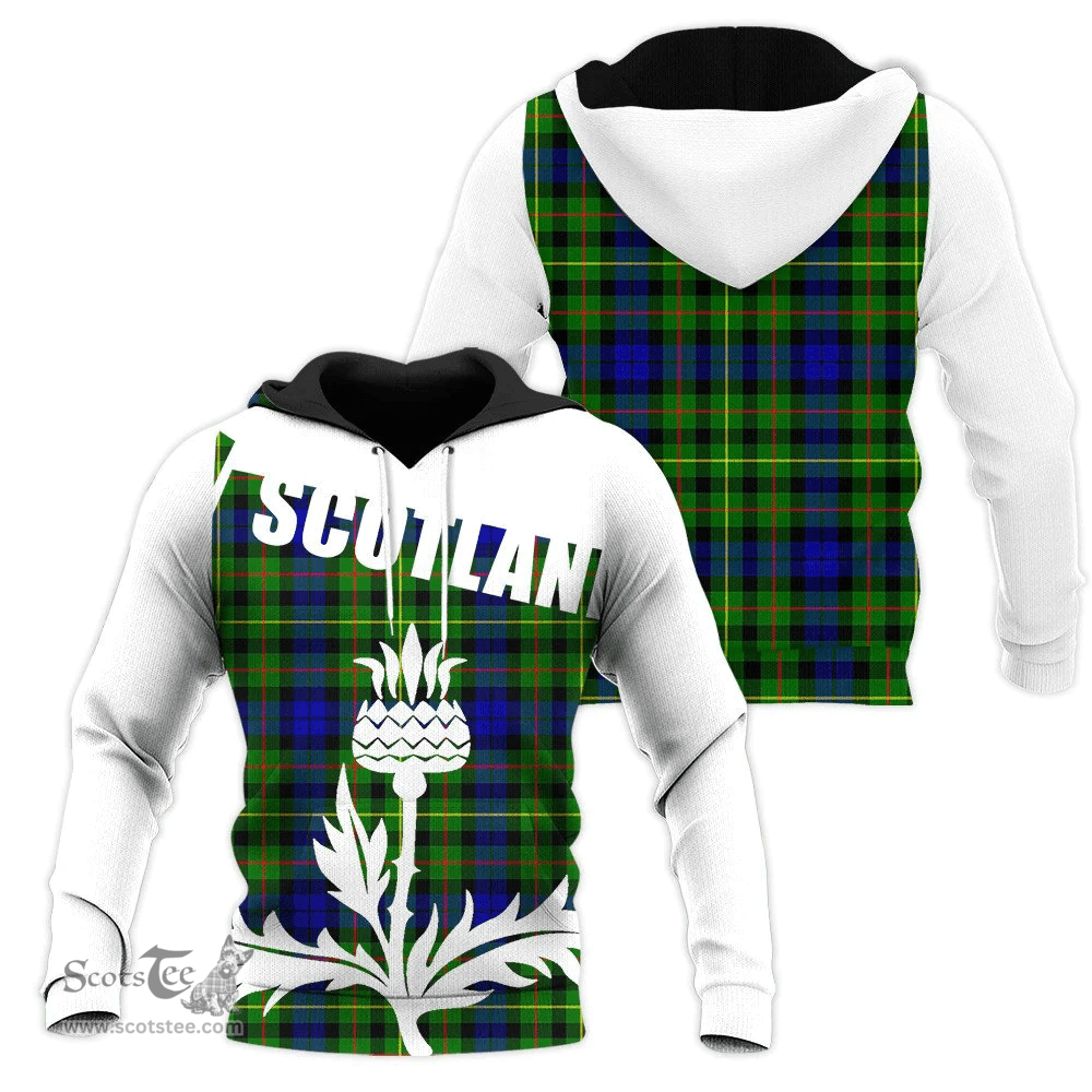 Rollo Modern Clan Tartan Hoodie - Scottish Thistle Style