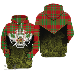 MacGregor Modern Clan Tartan Hoodie - Scottish Thistle Style
