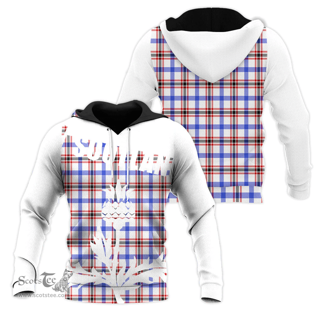 Boswell Modern Clan Tartan Hoodie - Scottish Thistle Style