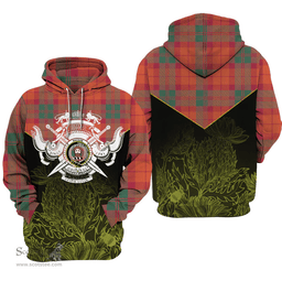 MacNab Ancient Clan Tartan Hoodie - Scottish Thistle Style