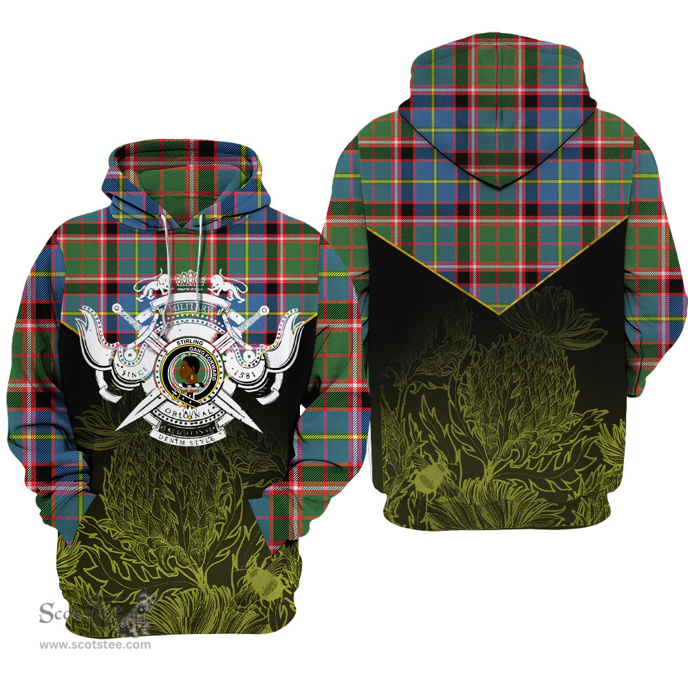 Stirling & Bannockburn Clan Tartan Hoodie - Scottish Thistle Style