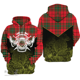 MacAulay Modern Clan Tartan Hoodie - Scottish Thistle Style