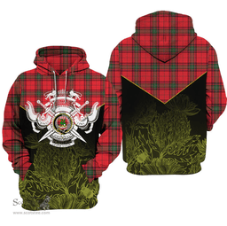 Seton Modern Clan Tartan Hoodie - Scottish Thistle Style