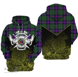 Armstrong Modern Clan Tartan Hoodie - Scottish Thistle Style