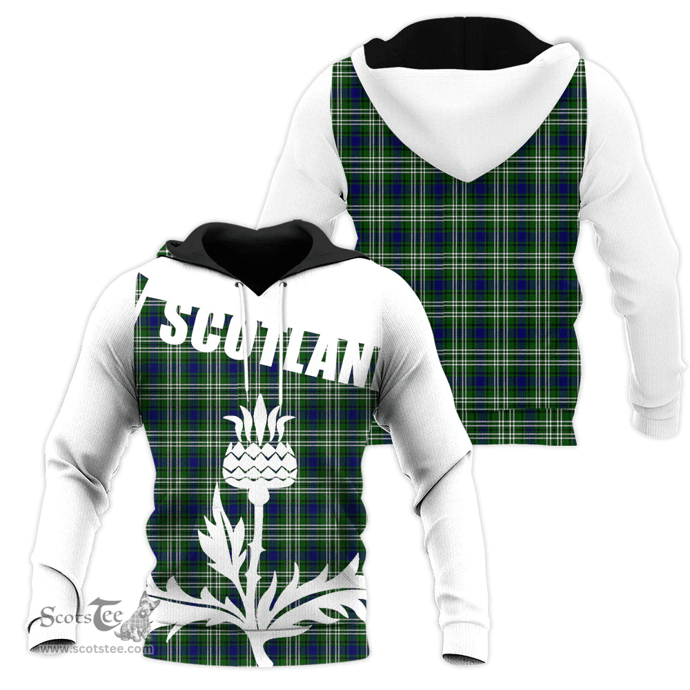 Swinton Clan Tartan Hoodie - Scottish Thistle Style