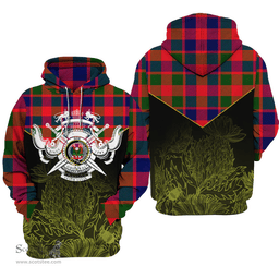Gow Of Skeoch Clan Tartan Hoodie - Scottish Thistle Style