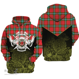 MacLaine Of Loch Buie Clan Tartan Hoodie - Scottish Thistle Style