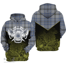 Tweedie Clan Tartan Hoodie - Scottish Thistle Style