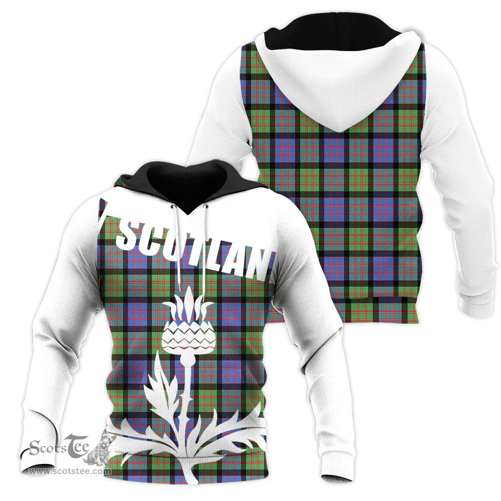 MacDonald Ancient Clan Tartan Hoodie - Scottish Thistle Style