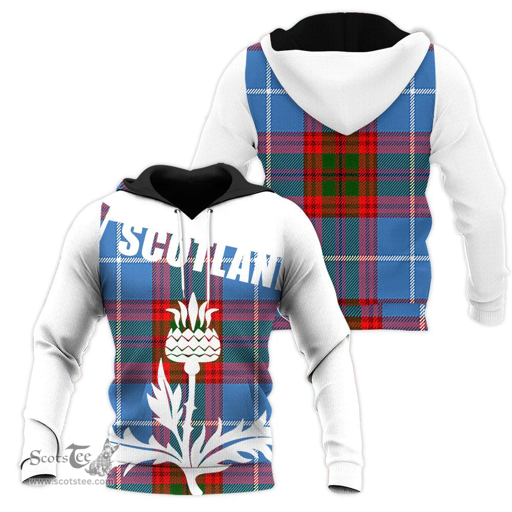 Pentland Clan Tartan Hoodie - Scottish Thistle Style