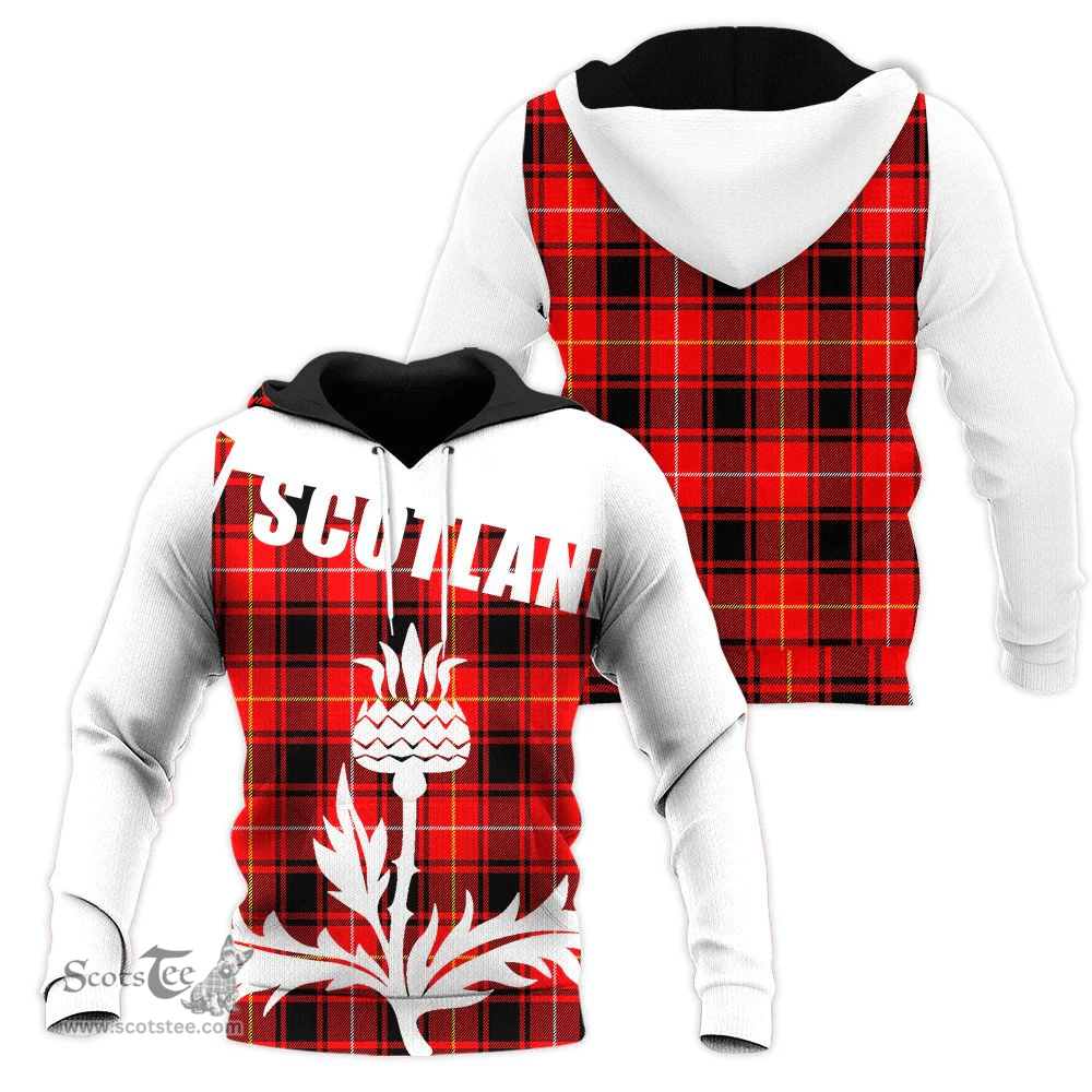 MacIver Modern Clan Tartan Hoodie - Scottish Thistle Style