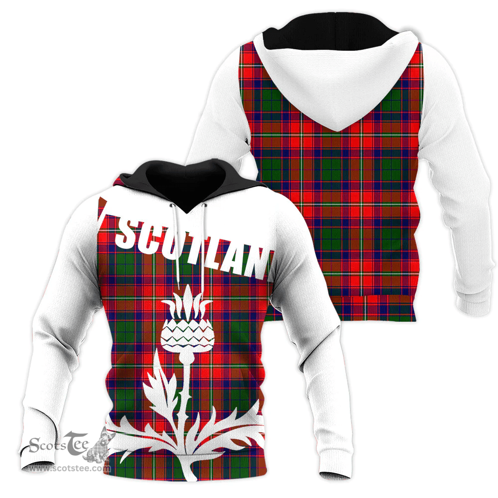 Hopkirk Clan Tartan Hoodie - Scottish Thistle Style