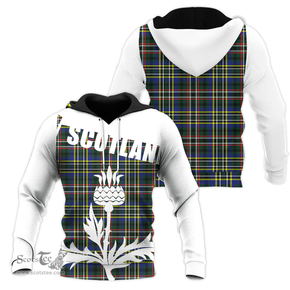 Scott Green Modern Clan Tartan Hoodie - Scottish Thistle Style