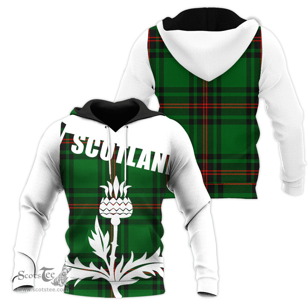 Lundin Clan Tartan Hoodie - Scottish Thistle Style