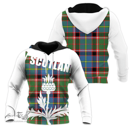 Glass Clan Tartan Hoodie - Scottish Thistle Style
