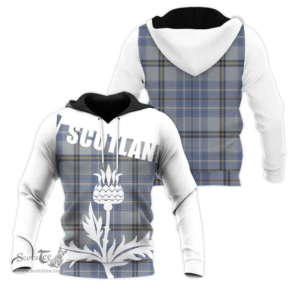 Tweedie Clan Tartan Hoodie - Scottish Thistle Style