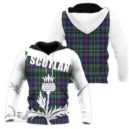 Wood Modern Clan Tartan Hoodie - Scottish Thistle Style