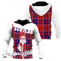 Cameron Of Lochiel Modern Clan Tartan Hoodie - Scottish Thistle Style